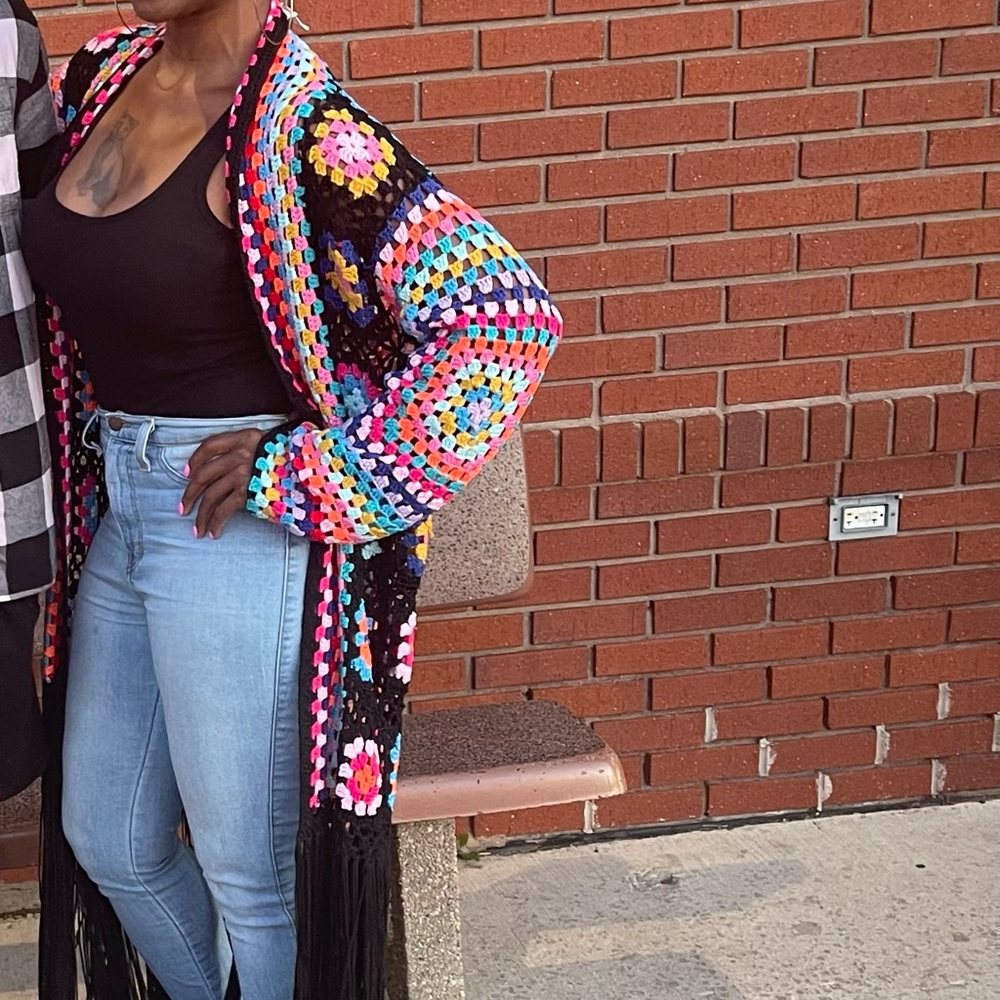 Fringy Crotchet Cardigan